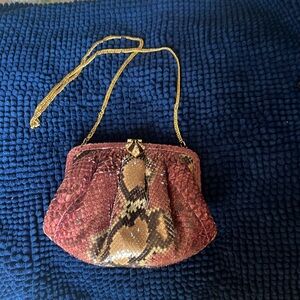 Milano, Judith Leiber style python bag